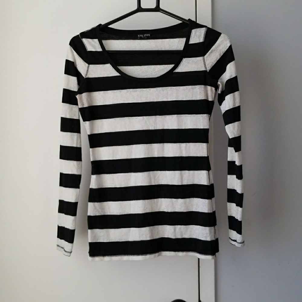 Black and white striped shirt